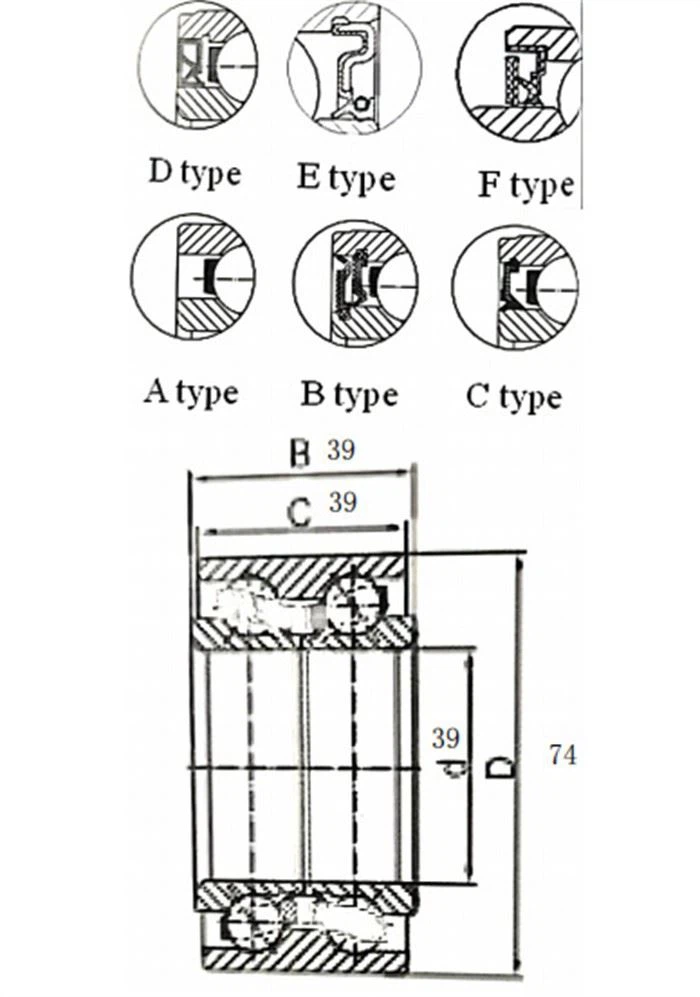 China hub bearing DAC 39740039 supplier